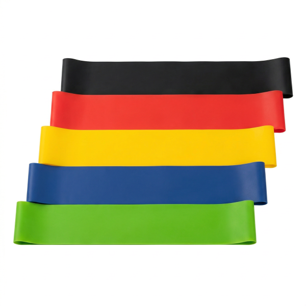 Fitnessband 5er Set Fitnessbänder Trainingsbänder Gymnastikband Trainingsband Pilates Yoga